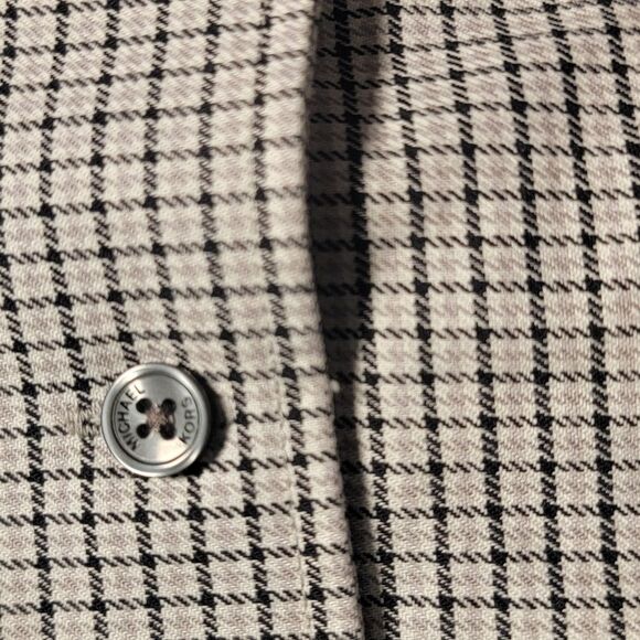 Michael Kors Designer Checkered Button-Up Shirt - Picture 3 of 5